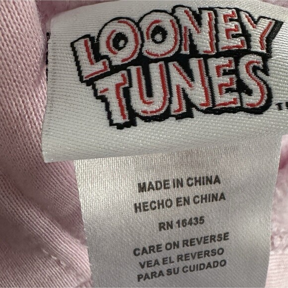 Looney Tunes Pink Tweety Bird "Wittle But Fierce" Hoodie Girls Sz 6X - Picture 7 of 8
